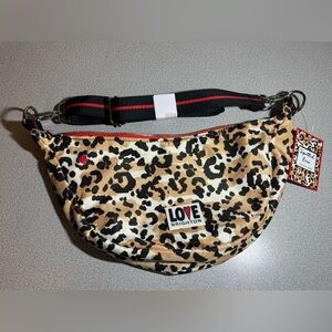 Brighton Leopard Print Crossbody/Swing Bag NWT